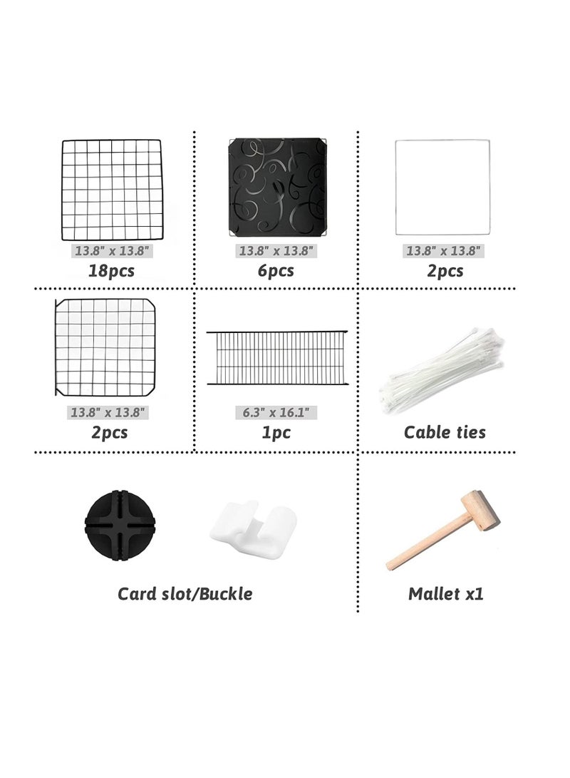 دوبكارت قفص القطط، قفص الحيوانات الأليفة بتصميم DIY بيوت روضة للقطط الصغيرة لجرو القطط الأليفة - Image 2