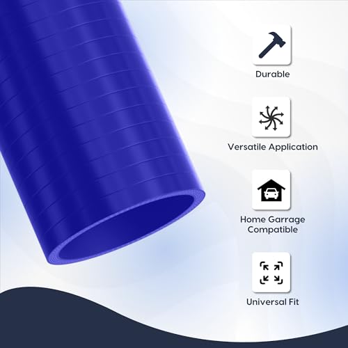 Endure 45 Degree Elbow Coupler Silicone Hose 4-Ply, 3.5-Inch(89mm), Couplers for High Performance Vehicles, Intake Piping, Length(102mm), Thickness (5mm), Automotive Silicone Hose - Blue - Image 3