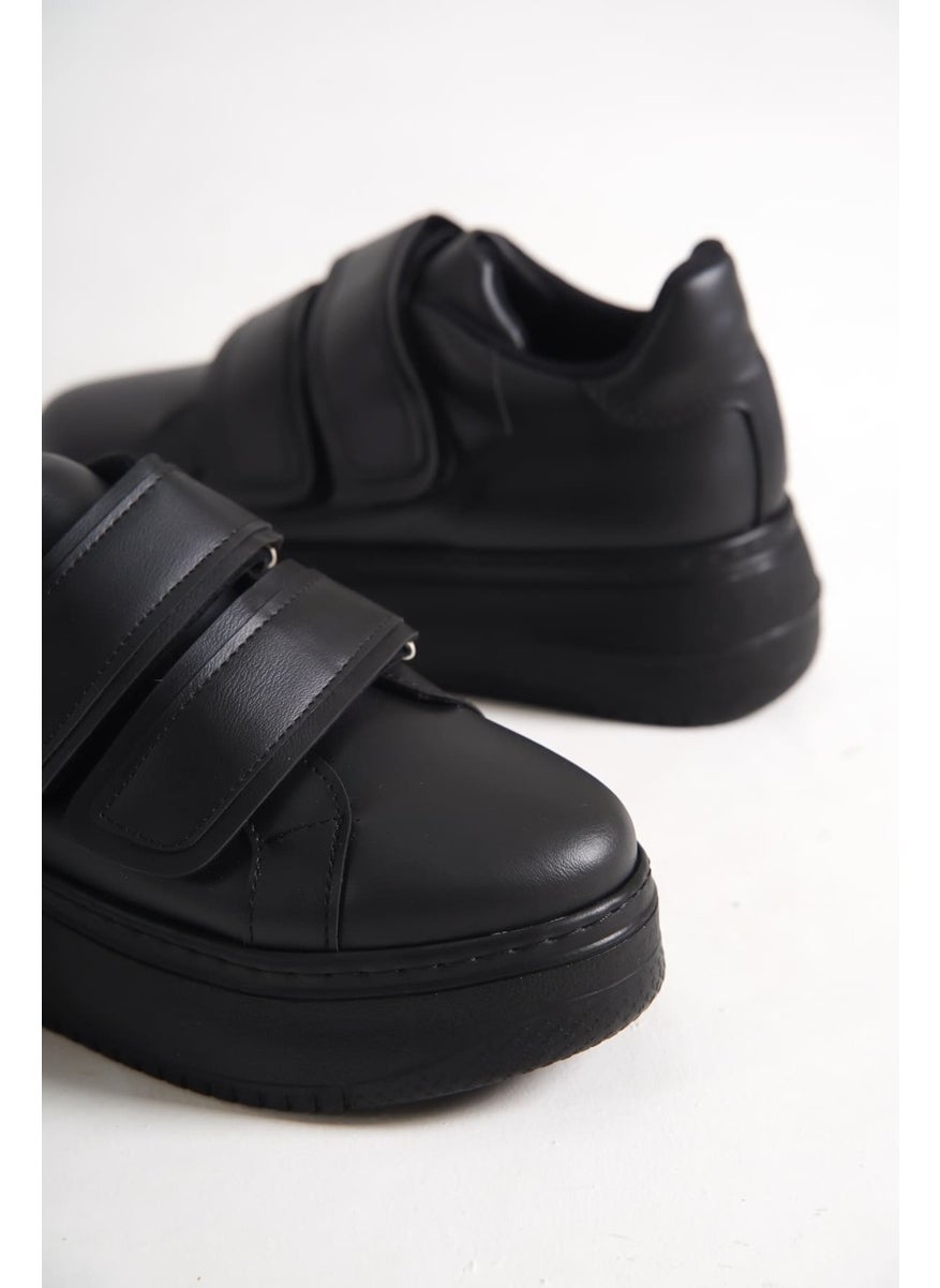 Ramer - Valencia Laceless Velcro Orthopedic Sole Women's Sneaker Shoes St Black - Image 1
