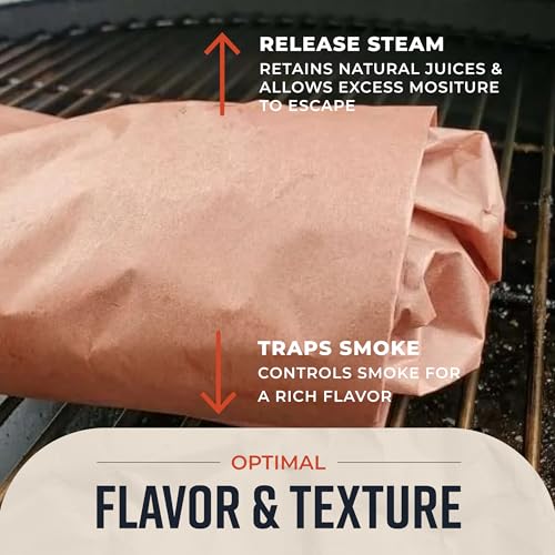 Bryco Goods Pink Butcher Paper Roll with Dispenser Box, 18" x 175' (2100”) Food-Grade Peach Butcher Paper for Smoker, BBQ, Grilling, Smoking Meat - USA Made - Unbleached, Uncoated and Unwaxed - Image 5