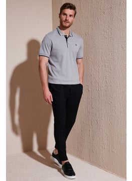 Buratti Cotton Buttoned Slim Fit Polo T Shirt Men's Polo T Shirt 5902118  - Image 4
