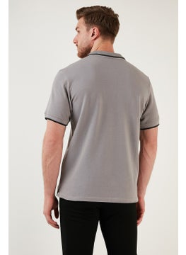 Buratti Cotton Buttoned Slim Fit Polo T Shirt Men's Polo T Shirt 5902118  - Image 2