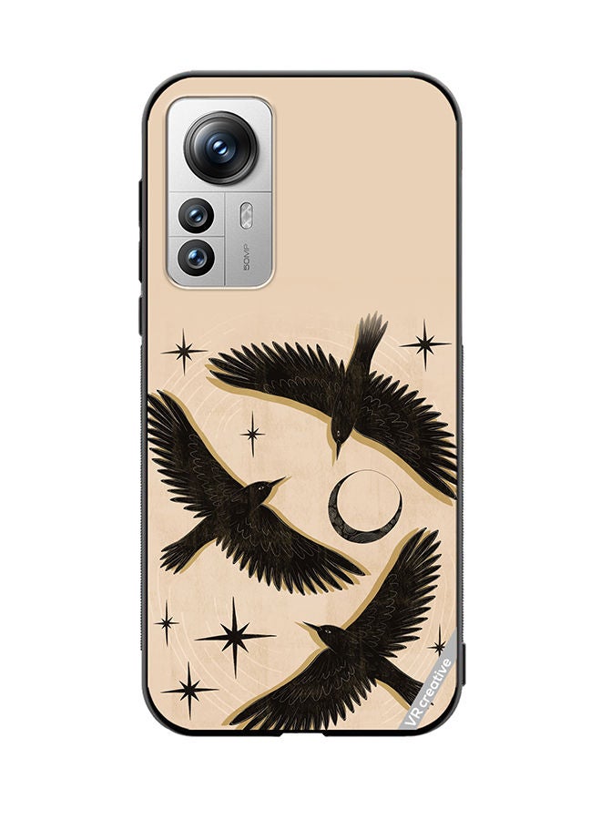 VR CREATIVE Protective Case Cover For Xiaomi 12 Pro Birds Design Multicolour - Image 1