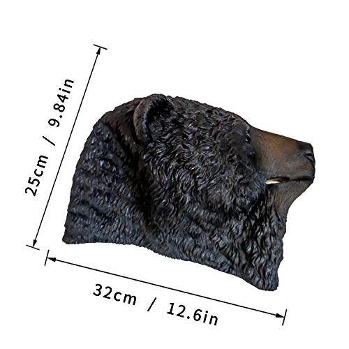 AQKILO Black Bear Mask Wild Animal Latex Full Head Realistic Masks Fancy Dress for Halloween Carnival Costume Party - Image 5