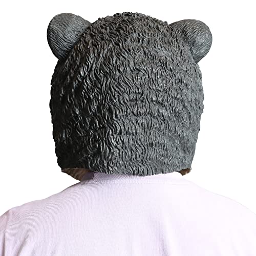 AQKILO Black Bear Mask Wild Animal Latex Full Head Realistic Masks Fancy Dress for Halloween Carnival Costume Party - Image 3