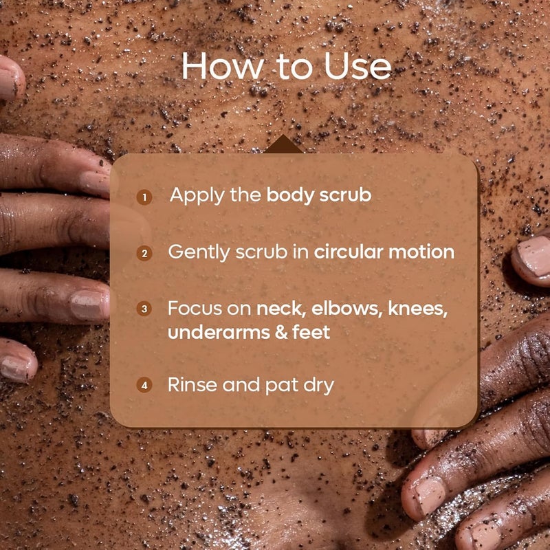 MCaffeine Exfoliating Coffee Body Scrub for Tan Removal & Soft-Smooth Skin | For Women & Men | De-Tan Bathing Scrub with Coconut Oil, Removes Dirt & Dead Skin from Neck, Knees, Elbows & Arms - 1.94 oz - Image 5