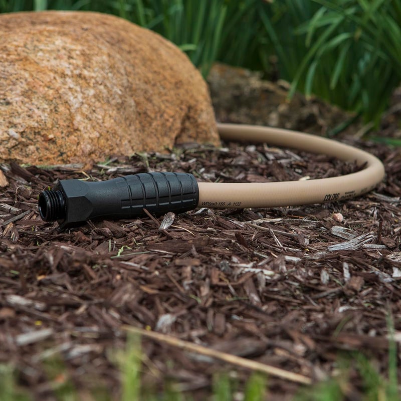Flexzilla Colors SwivelGrip Garden Hose 5/8 in. x 5 ft., Lightweight All-Weather Water Hose, Durable and Flexible, Leak-Free Connections, Brown Mulch - Image 5