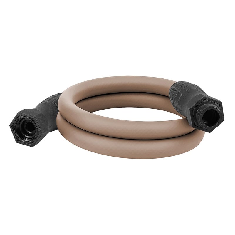 Flexzilla Colors SwivelGrip Garden Hose 5/8 in. x 5 ft., Lightweight All-Weather Water Hose, Durable and Flexible, Leak-Free Connections, Brown Mulch - Image 1