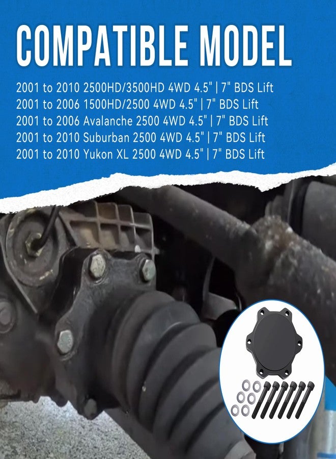 SeDeplacer 1.5" CV Axle Spacer w/hardware Fits for 1999-2018 Che-vrolet GMC 1500 4WD Series trucks - Image 2