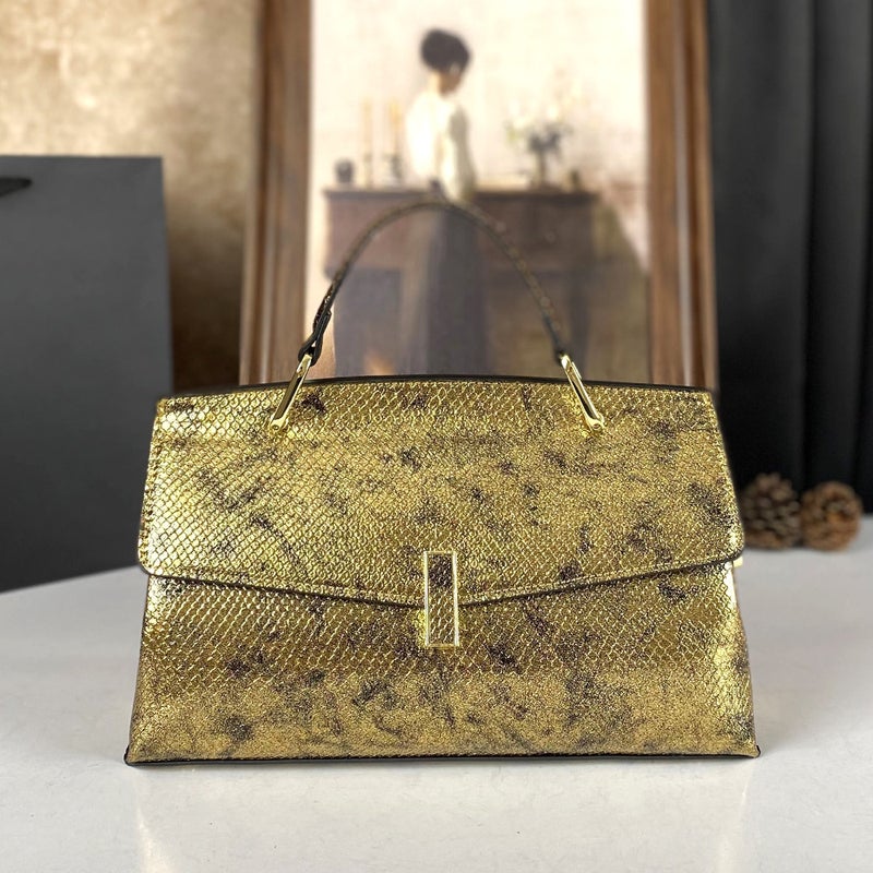 2025 -Selling Mom Crossbody Bag Versatile Shiny Snake Print Patchwork Design Handbag Shoulder Bag Casual Versatile - Image 2