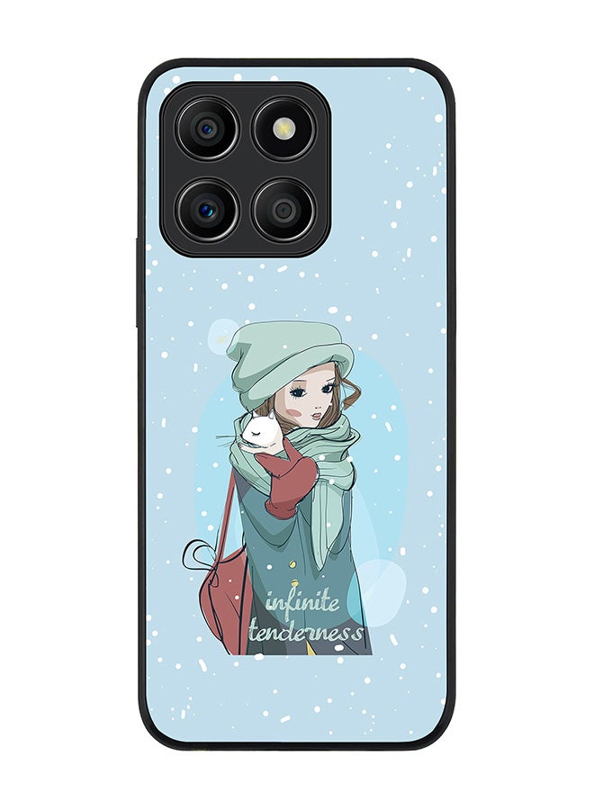 Stylizedd Rugged Black Edge Case for Honor X8b, Slim fit Soft Case Flexible Rubber Edges Anti Drop TPU Gel Thin Cover -  Infinite Tenderness - Image 1