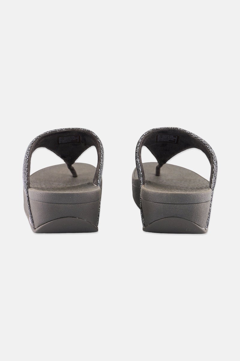 FitFlop Women Slip On Textured Sandal, Grey - Image 2