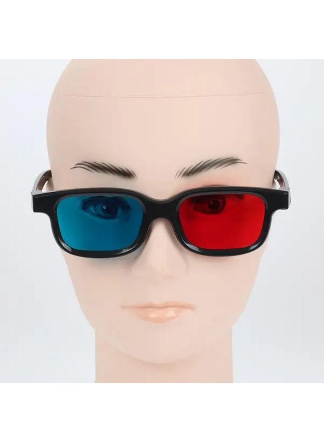 5pcs Premium Black 3D Glasses Red Blue Anaglyph For TV Movies DVDs Gaming - Image 5