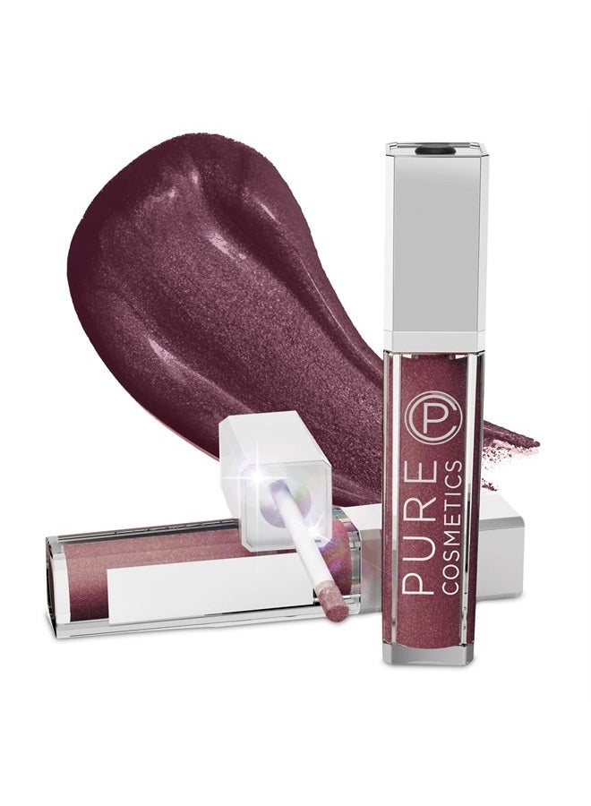 Pure Cosmetics Lip Gloss, Passion - Hydrating & Ultra-Moisturizing Lip Makeup with Jojoba Oil, Sweet Almond Oil & Vitamin E, LED Applicator with Mirror, Cruelty-Free and Talc-Free - Image 1
