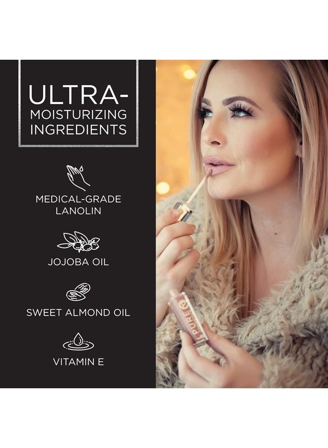 Pure Cosmetics Lip Gloss, Passion - Hydrating & Ultra-Moisturizing Lip Makeup with Jojoba Oil, Sweet Almond Oil & Vitamin E, LED Applicator with Mirror, Cruelty-Free and Talc-Free - Image 3