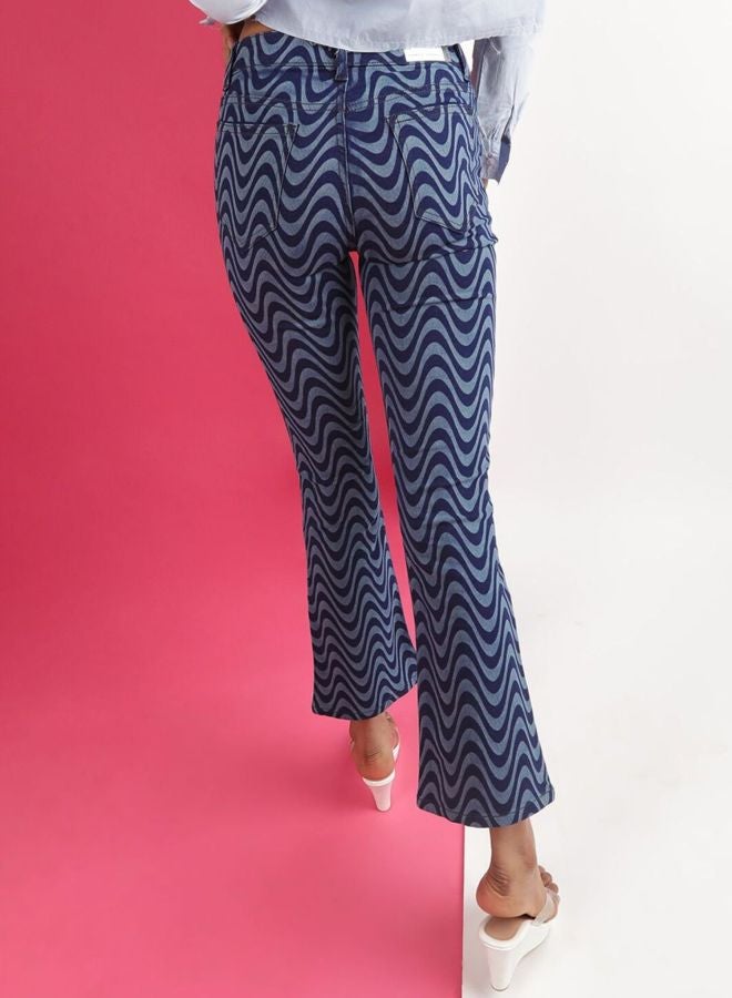 Freehand Women Bootcut Laser Print High Rise Jeans - Image 5