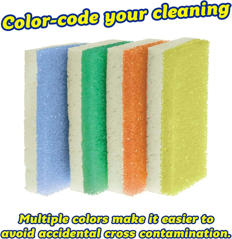 Scrub Daddy Extra Large Sponge Daddy - Bulk Kitchen Sponges for Cleaning Different Rooms & Surfaces - Dual-Sided Dish Scrubber with FlexTexture Foam (18 Count) - Image 3