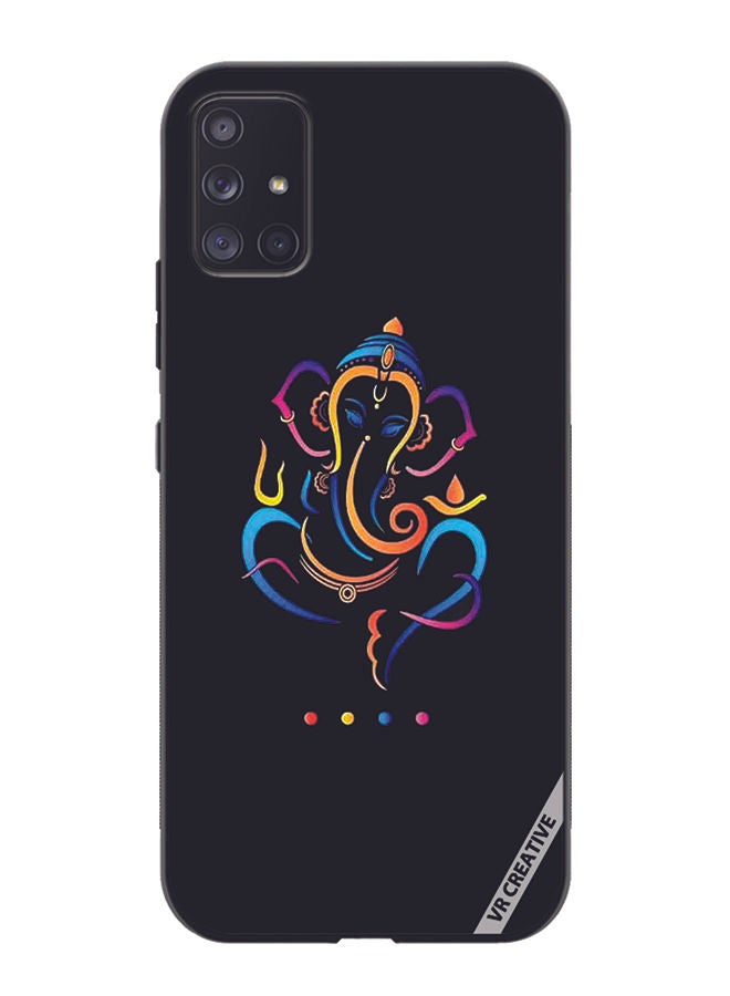 VR CREATIVE Protective Case Cover For Samsung Galaxy A71 5G Ganesh Ji Design Multicolour - Image 1