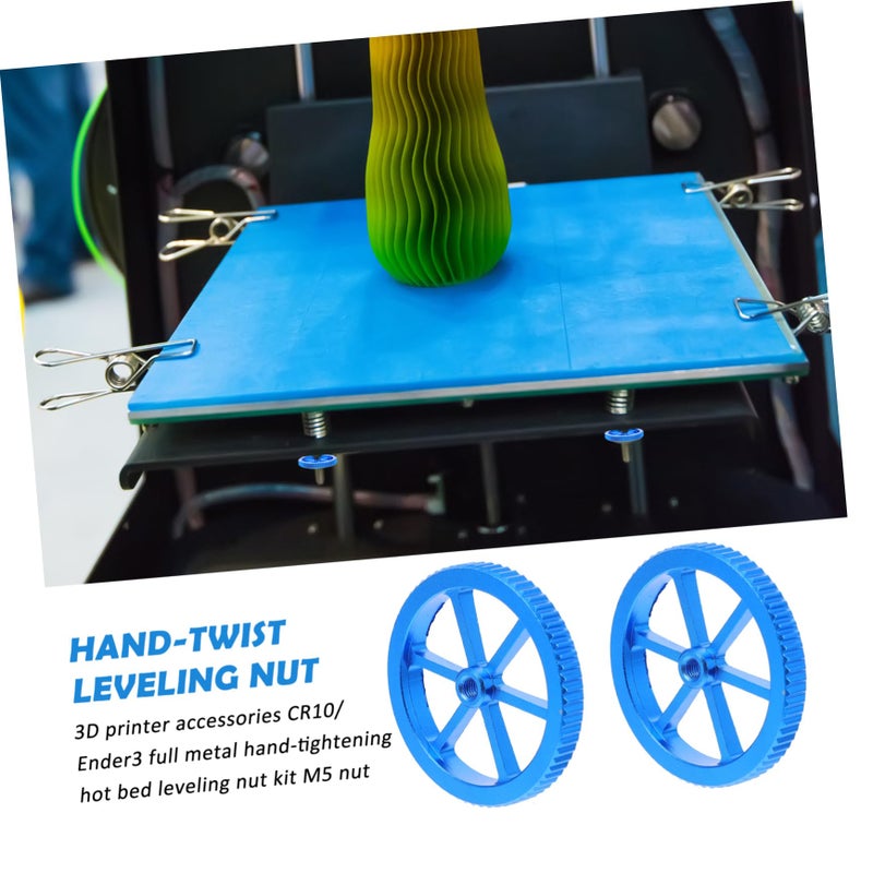 Metal Leveling Screws Nuts For 3D Printer Hot Bed No Tools Required - Image 3