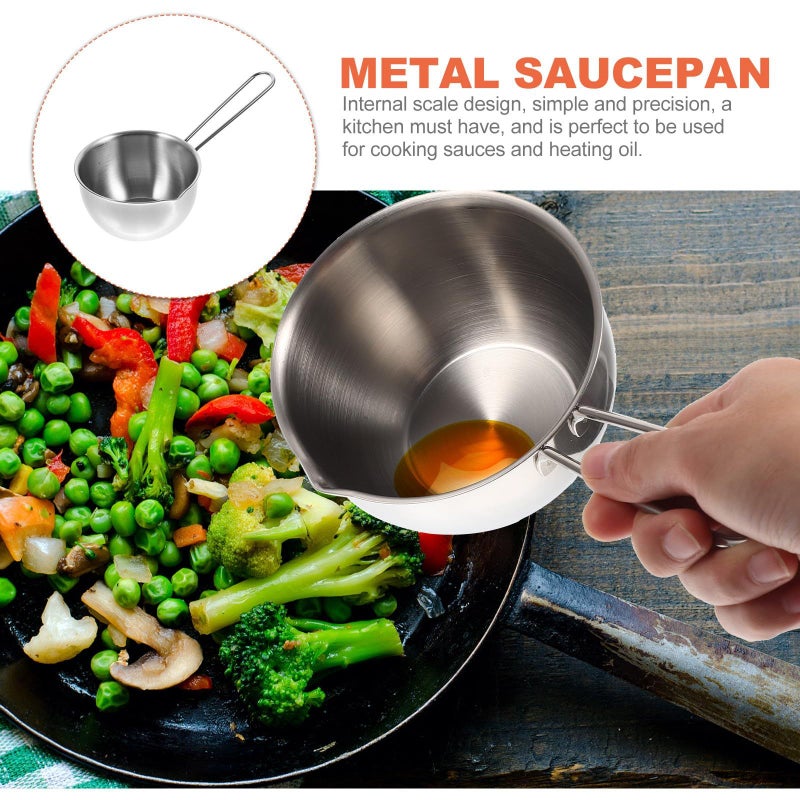 Stainless Steel Sauce Pan 300ml with Pour Spout - Image 4