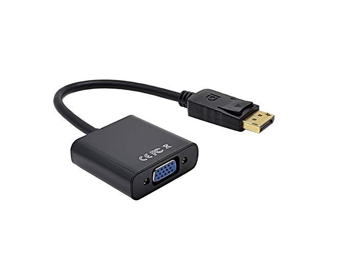 Terabyte Display Port DP Male to VGA Female Adapter Cable for DELL, HP, AMD (Black) - Image 2