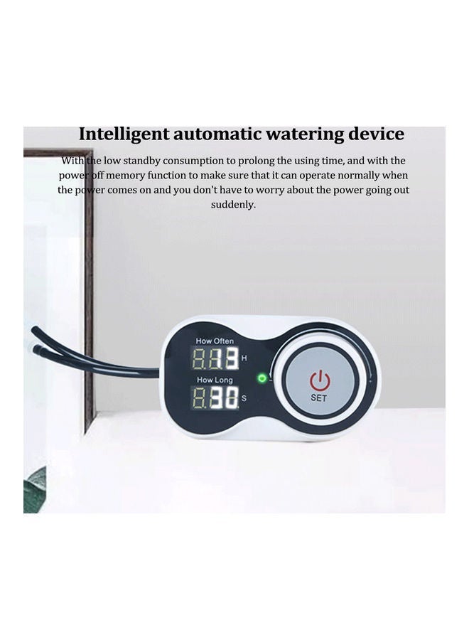 NIBEMINENT Intelligent Automatic Flower Watering Device With Data Cable Black/White - Image 2