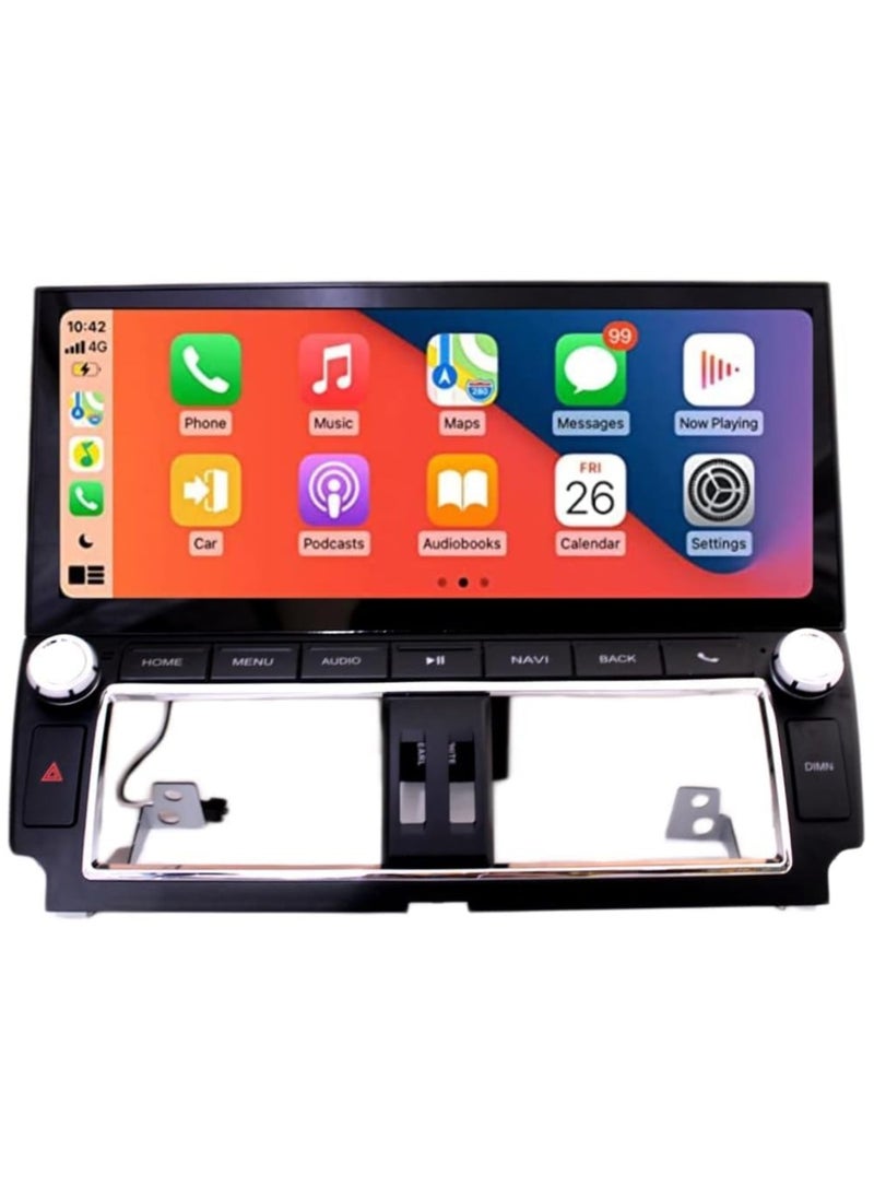 SHEZA STAR Android Car Stereo for Toyota Prado 2014-2017 4GB RAM 32GB ROM Support Carplay, M-Link Wi-Fi BT, Radio GPS, 12.3 Inch IPS.QLED Touch Screen with AHD Camera Included  - Image 1