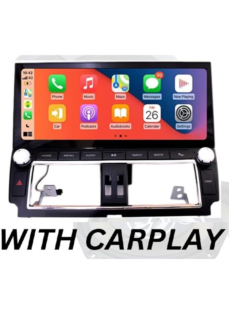 SHEZA STAR Android Car Stereo for Toyota Prado 2014-2017 4GB RAM 32GB ROM Support Carplay, M-Link Wi-Fi BT, Radio GPS, 12.3 Inch IPS.QLED Touch Screen with AHD Camera Included  - Image 4