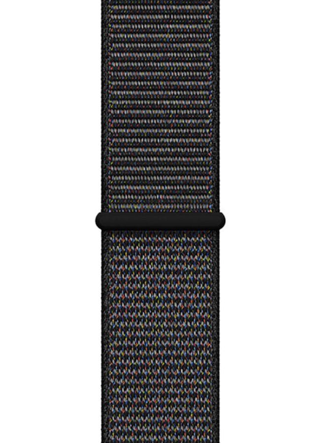 NIBEMINENT Sports Loop Replacement Wrist Band For Apple Watch 44mm Black Sport  - Image 4