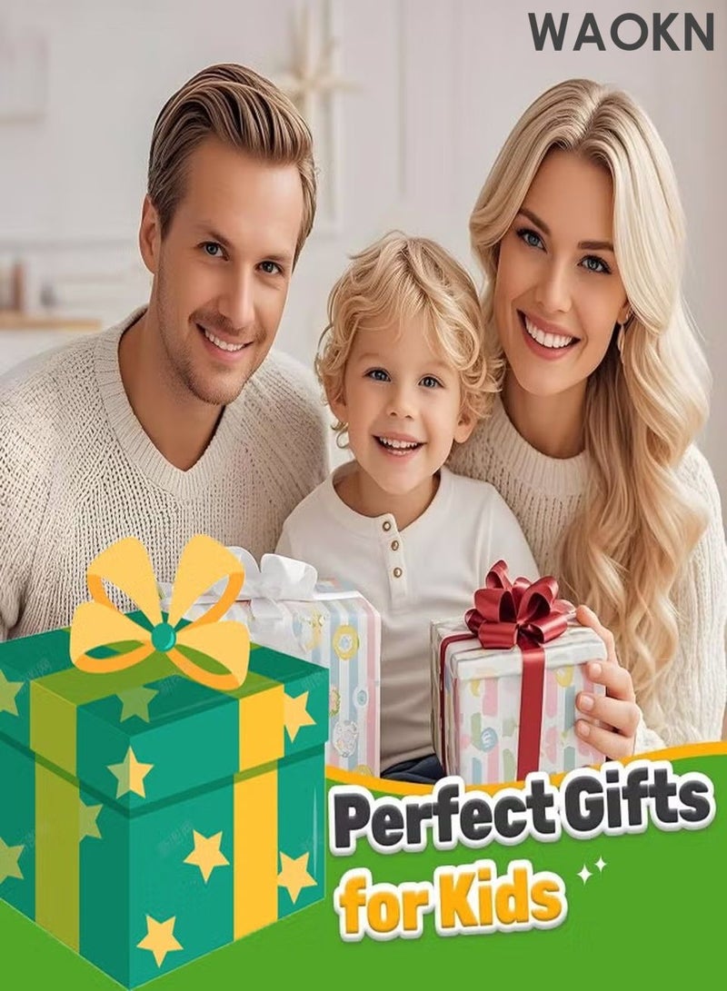 WAOKN Magnetic Blocks - Build Magnet World Magic Portal Set, Magnetic Tiles 0.8" Building Blocks Toddler Toys STEM Sensory Outdoor Toys for 3+ Year Old Boys & Girls, Creative Kids Games Kids Toys 84PCS - Image 3