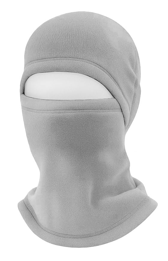 NORTHWIND Winter mask for Men Unisex Polar Fleece Thick Warm Full Cover Face Mask Winter Cap ski mask Winter Accessories for Men Cold Weather (Grey) - Image 1