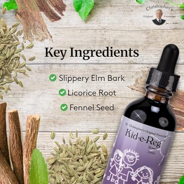Christopher's Original Formulas Christopher’s Original Formulas Kid-e-Reg Bowel Tonic – Herbal Formula for Kids – Great Taste – 2 oz - Image 3