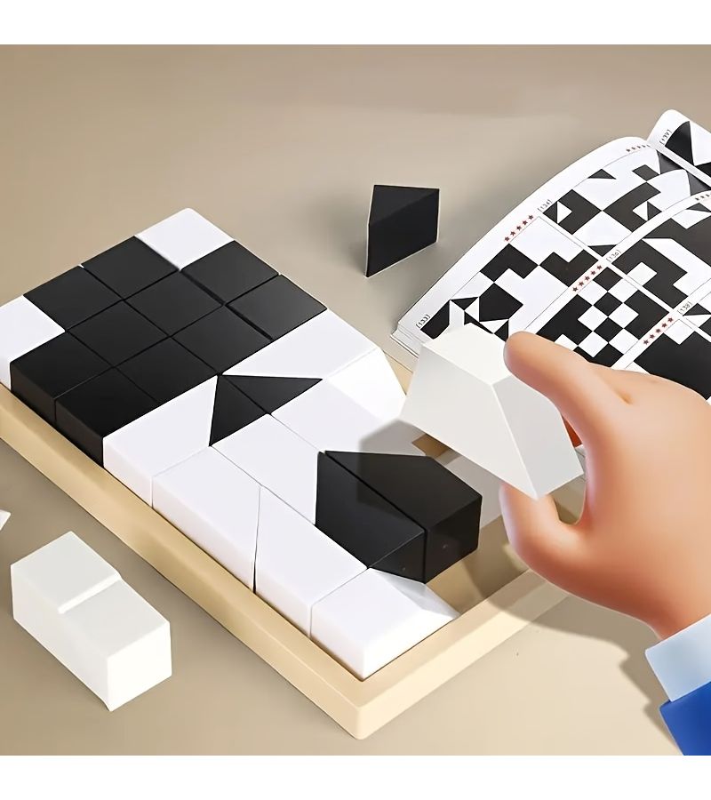 3D Building Blocks Puzzle Hidden Logic Game Spatial Thinking Training Toy - Image 4