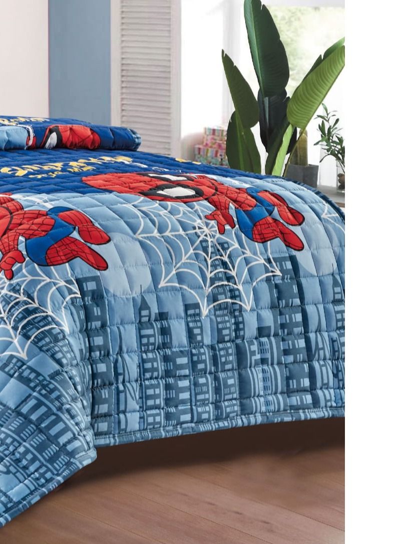 مون طقم لحاف مضغوط مكون من 3 قطع مايكروفايبر - Image 5