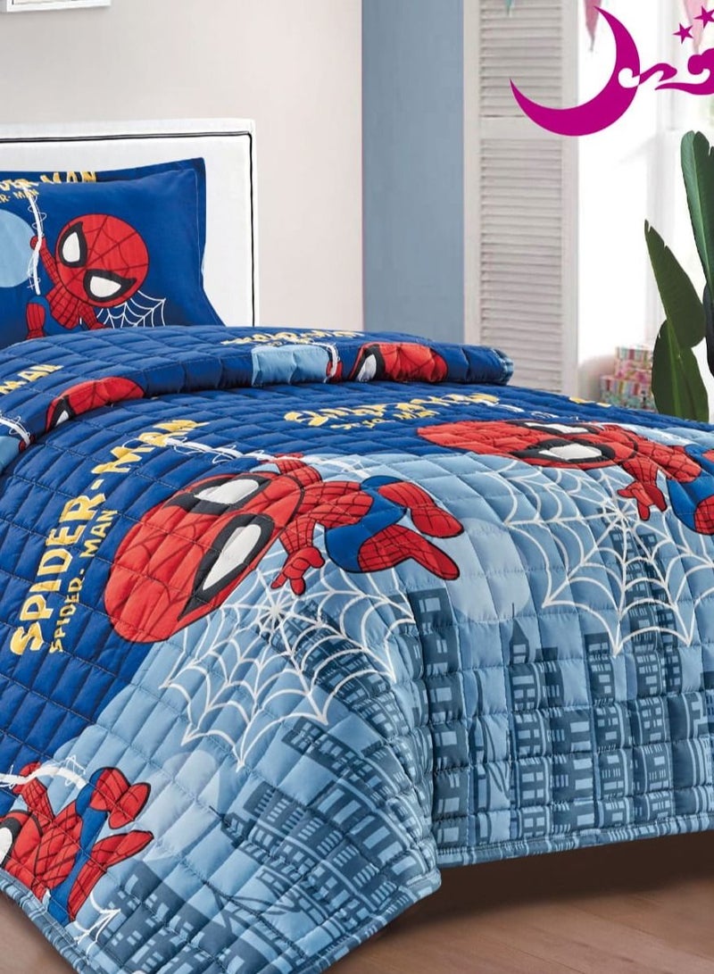 مون طقم لحاف مضغوط مكون من 3 قطع مايكروفايبر - Image 2