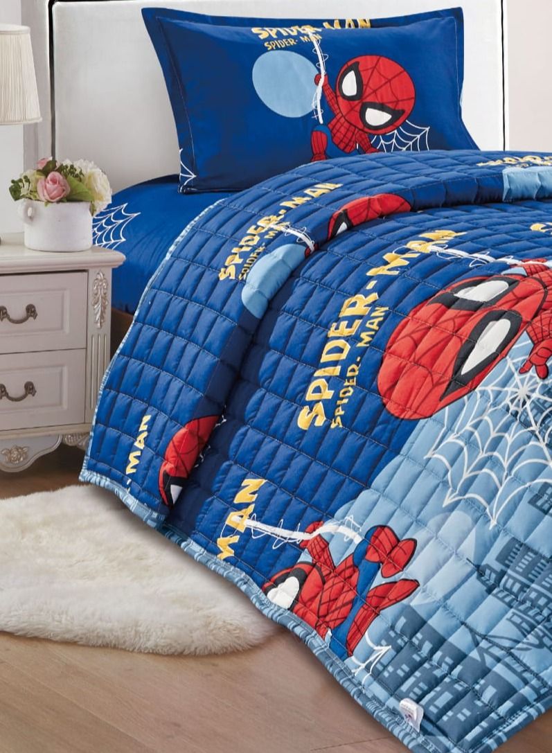 مون طقم لحاف مضغوط مكون من 3 قطع مايكروفايبر - Image 4