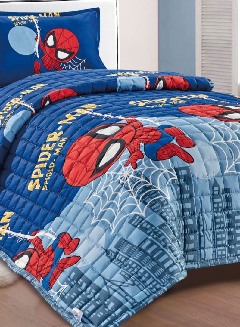 مون طقم لحاف مضغوط مكون من 3 قطع مايكروفايبر - Image 3