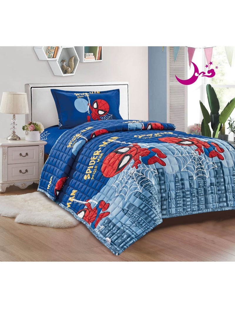 مون طقم لحاف مضغوط مكون من 3 قطع مايكروفايبر - Image 1