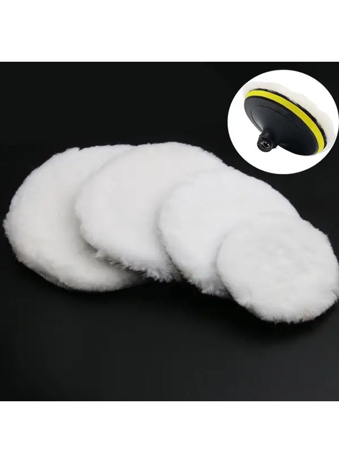 Car Polishing Wax Wheel Set 5 Inch 5 Pcs Wool Pad For Car Beauty Sealing Glaze Waxing Accessories - Image 1