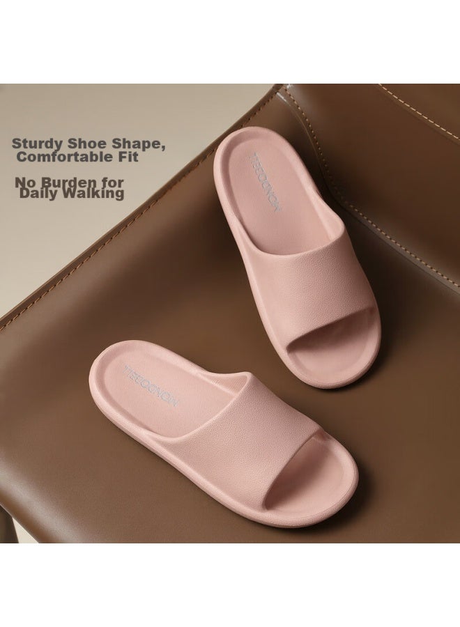 Mondobell Antibacterial Slippers Simple Women's Slippers Lightweight Soft Home Bathroom Slippers Dirty Pink 37-38 - Image 3