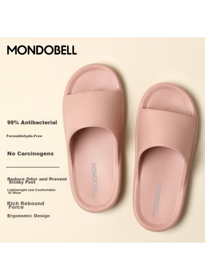 Mondobell Antibacterial Slippers Simple Women's Slippers Lightweight Soft Home Bathroom Slippers Dirty Pink 37-38 - Image 1
