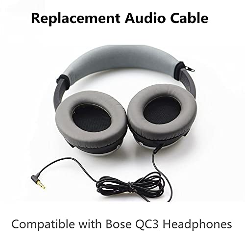 Saipomor QC3 Replacement Audio Cable Compatible with Bose QuietComfort 3 QC3 Headphones - Image 3