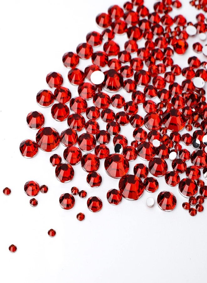 Canvalite 2784PCS Red Rhinestones Flat Back Gems, Nail Rhinestones Gems with 5Pcs Jewelry Glues, Pick Up Tweezers and Diamonds Picker Dotting Pen, Tools for Nail Art, Clothes, Face, Crafts - Image 4