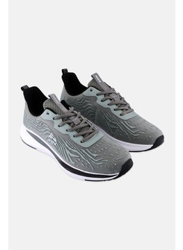 Men Lace Up Running Shoes, Grey
