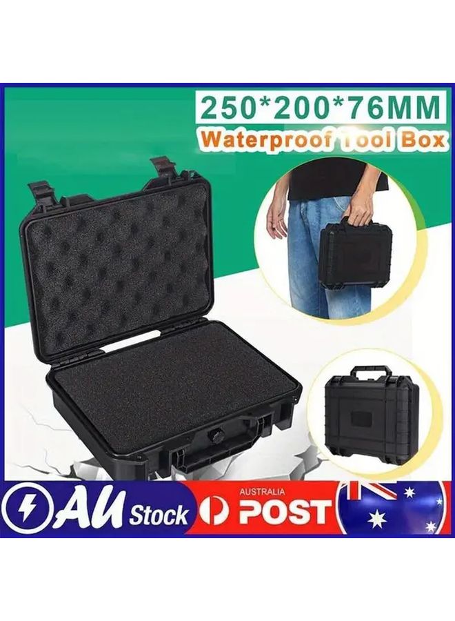 صندوق أدوات بلاستيكي أسود محمول، حافظة تخزين أدوات، منظّم بنك طاقة - Image 4