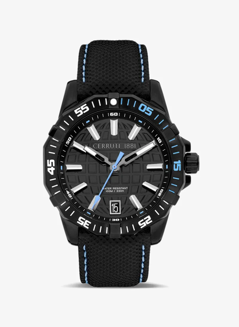 Cerruti Watch for Men - Black Dial - 44 MM