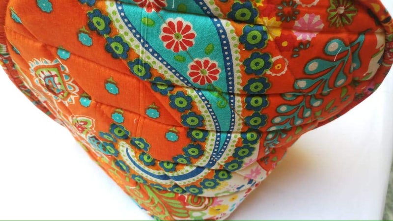 Malan Bai Mandala Tea Cozy Cover Orange Hand Block Winter Tea Cozy Cotton Tea Kettle Warmer Pot Cover Hot Coffee Cover Handamde Kitchen Décor Brand: Malan Bai - Image 5