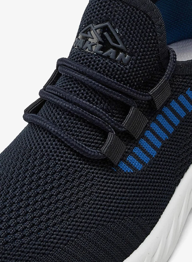 Oaklan by Shoexpress NAVY Textured Lace-Up Sports Shoes for Men | Best Price UAE