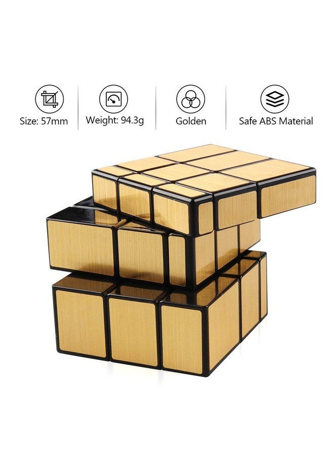 مكعب سحري ملتوي بمرآة ذهبية 3×3، ألعاب - Image 5