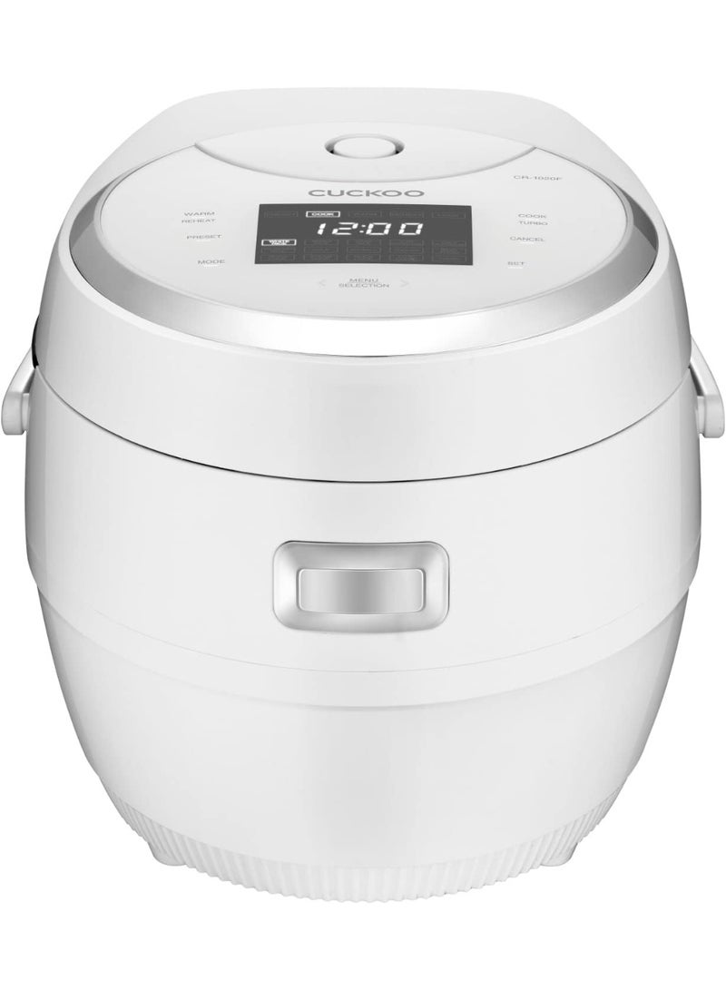 كوكو طباخة أرز ومبخرة كوكو CR-1020F – تحتوي على 14 برنامجًا، وظيفة التيربو والإبقاء على السخونة، مؤقت، وعاء داخلي غير لاصق، وظيفة التنظيف التلقائي – سعة 1.8 لتر (تكفي 10 حصص) – بقدرة 890 واط – باللون الأبيض.     Ask ChatGPT - Image 4